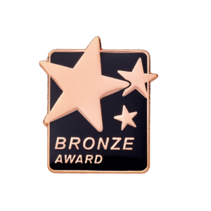 E1220 BRONZE AWARD badge (pack of 5)