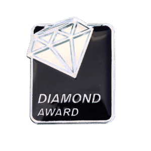 E1346 Diamond Award enamel badge (pack of 5)