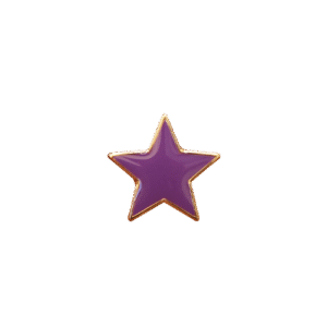 E1350 Tiny Purple Star enamel badge (pack of 5)