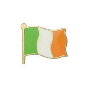 E768 Irish Flag enamel badge (pack of 5)